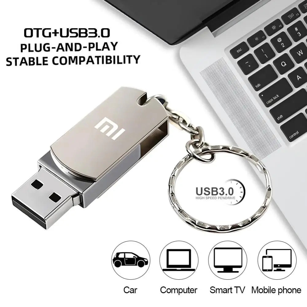 Xiaomi USB 16TB OTG Metal USB3.0 Pen Drive Key 8TB 4TB 2TB Type C High Speed Pendrive Mini Flash Drive Memory Stick Flash Disk