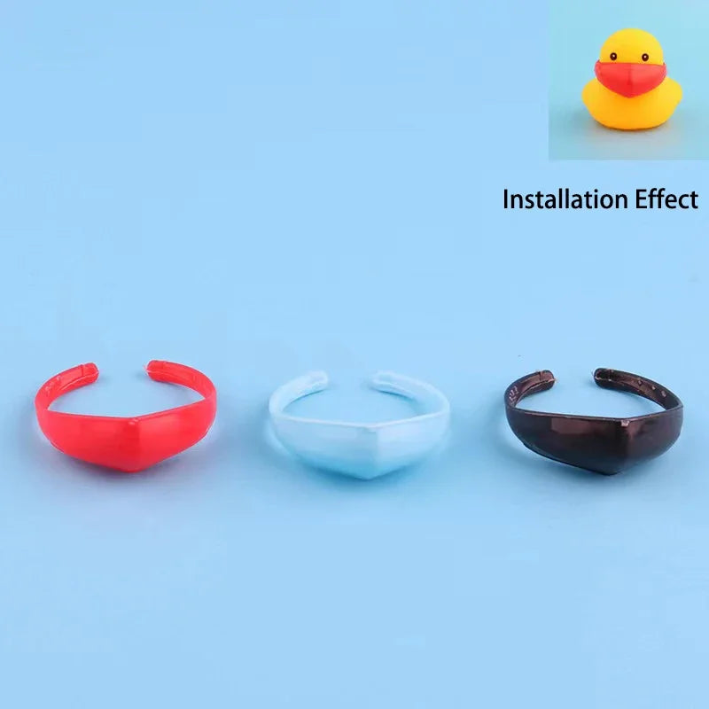 Car Decor Bath Duck Mini Rubber Ducks Accessories Outfit Rubber Ducky Duck Bath Toy Bathtub Toys for Kids Birthday Party Favor