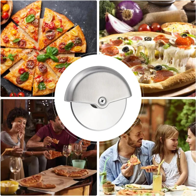 Pizza Cutting Wheel Pizzas Cutter Round Wheel Cutting Blade for Pizza Roulette Rolling Dough Pizza Slicer Cutter Tools