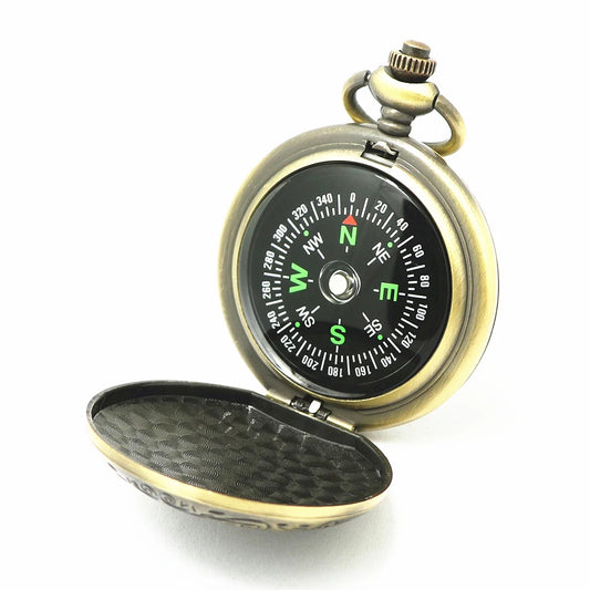 Retro Thumb Compass Pocket Watch Compass For Children Metal Bussola Orientation Compass Kompas Camping Equipment