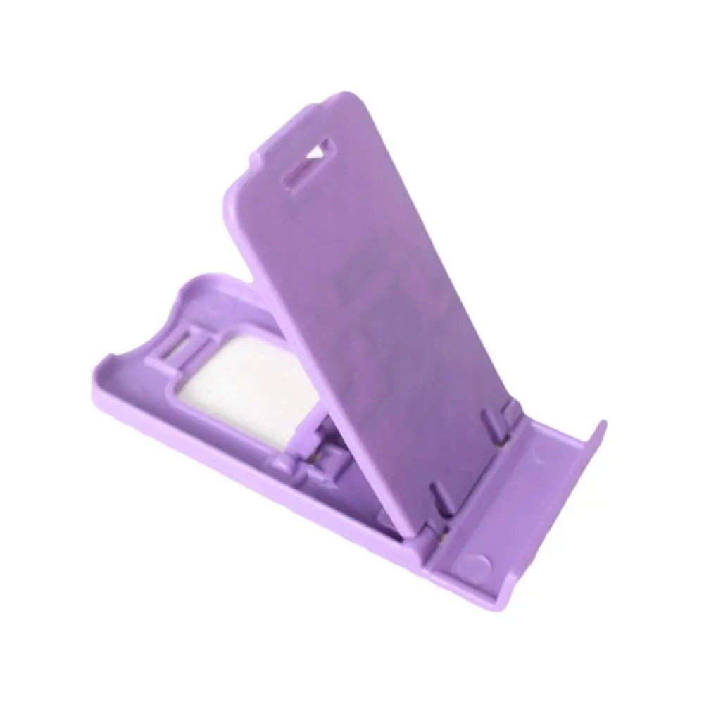 Cell Phone Desk Stand Portable Mini Foldable Plastic Universal Mobile Phone Holder Desktop Table Stand Bracket Phone Accessories