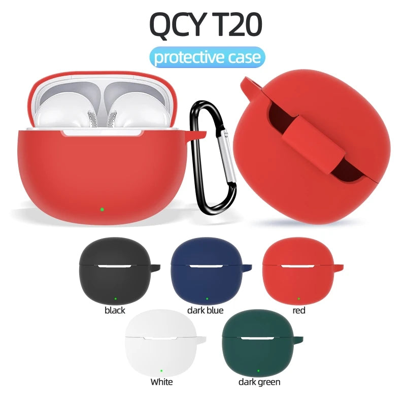 For QCY T20 Headphone Washable  Anti-dust Housing Soft Sleeve Non-slip