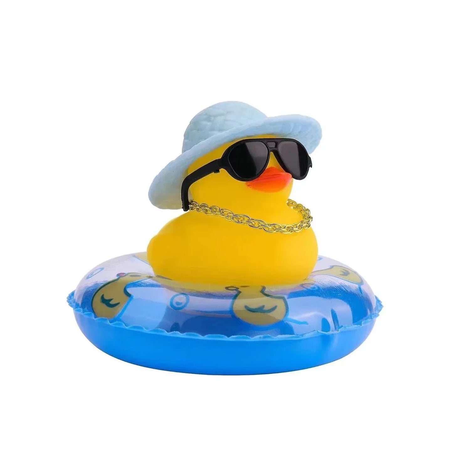 Mini Yellow Car Duck Rubber for Car Accessories Dashboard Toy Small Duck Car Decoration Interior Cute Ornaments