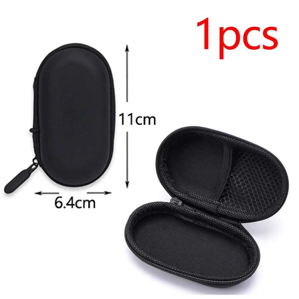 Earphone Data Storage Bag Oval Square Rectangle Cable Organizer Bags Mini Zipper Pouch Tech Gadgets Portable Charger U Disk Case