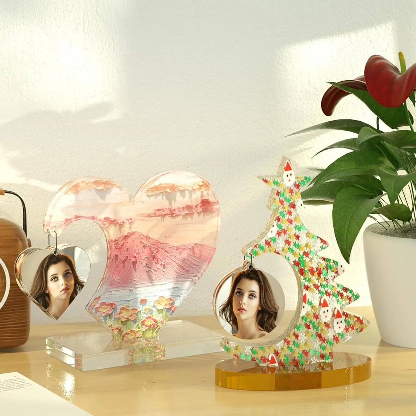 Heart Photo Frame Resin Molds Epoxy Resin Picture Frame Mold Handmade Silicone Mold Resin Casting Molds for DIY Valentine's Day