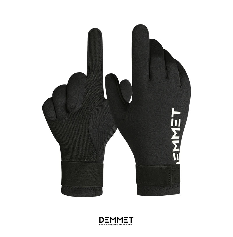 1.5mm Neoprene Diving Gloves Kids Boys Girls Five Finger Warm Wetsuit Winter Gloves Anti Slip for Snorkeling Surfing Fishunting