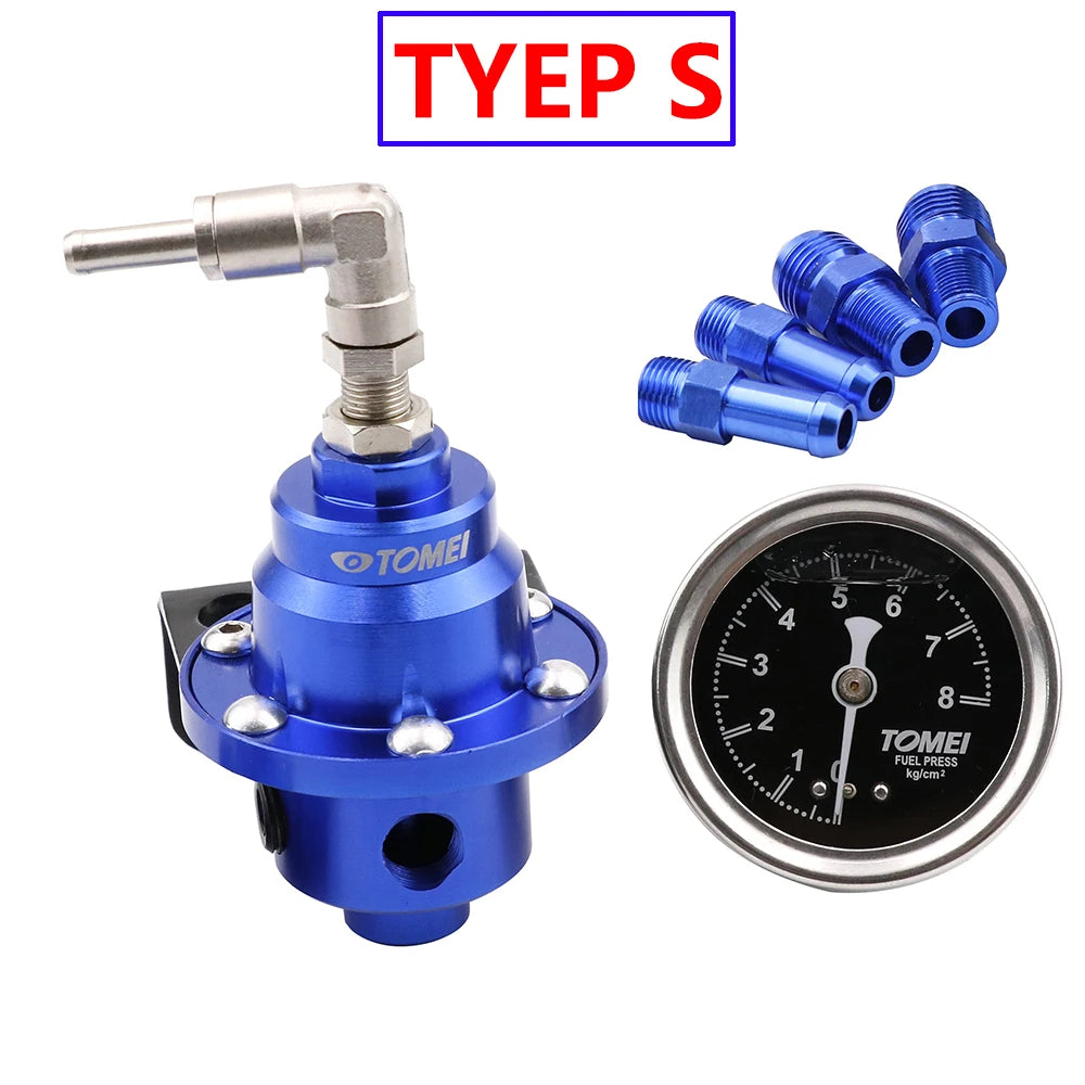 Original Adjustable Racing Fuel Pressure Regulator With gauge and instructions