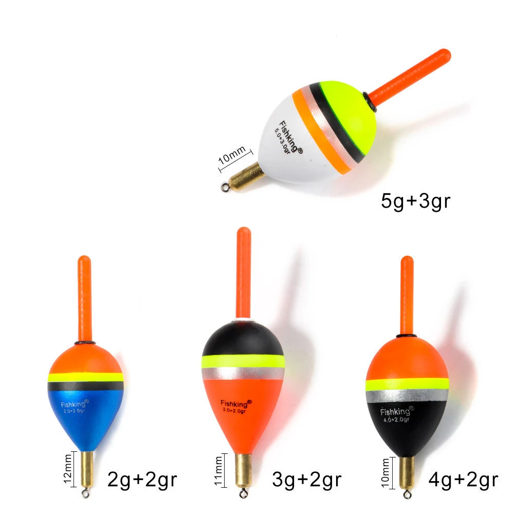 FTK 5pcs/set Fishing Float Bobbers 2g/3g/4g/5g Slip Barguzinsky Fir Buoy Float for Sea Fishing Carp Fishing Tackle Accessories