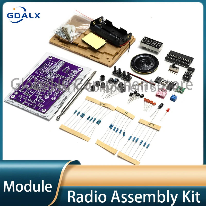 Radio Assembly Kit FM Circuit Board Production MCU DIY Electronic Production (Need To Be Assembled By Yourself)