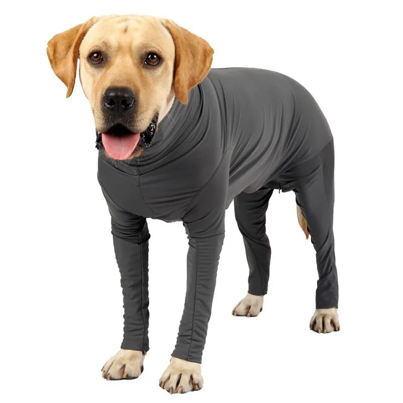 Pet One-piece Long-sleeved 4-leg Pet Clothing For Family Car Travel Surgery Recovery Body Outfits