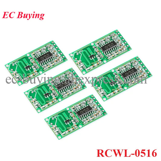 5pcs/1pc RCWL-0516 Micro Wave Radar Sensor Switch Board RCWL 0516 Microwave Human Body Induction Intelligent Module Output 3.3V