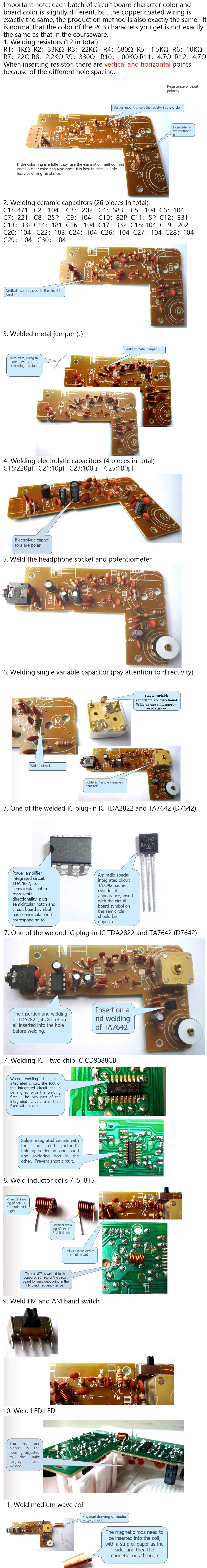 CF210SP AM/FM Stereo Radio Kit DIY Electronic Assemble Set Kit For Learner July DropShip DIY laboratory