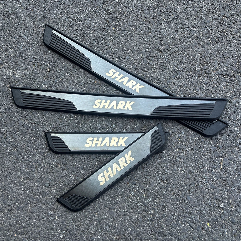 For BYD Shark 6 2024 Car Door Sill Scuff Plate Pedal Cover Trim Accessories Exterior Threshold Protector Auto Stickers