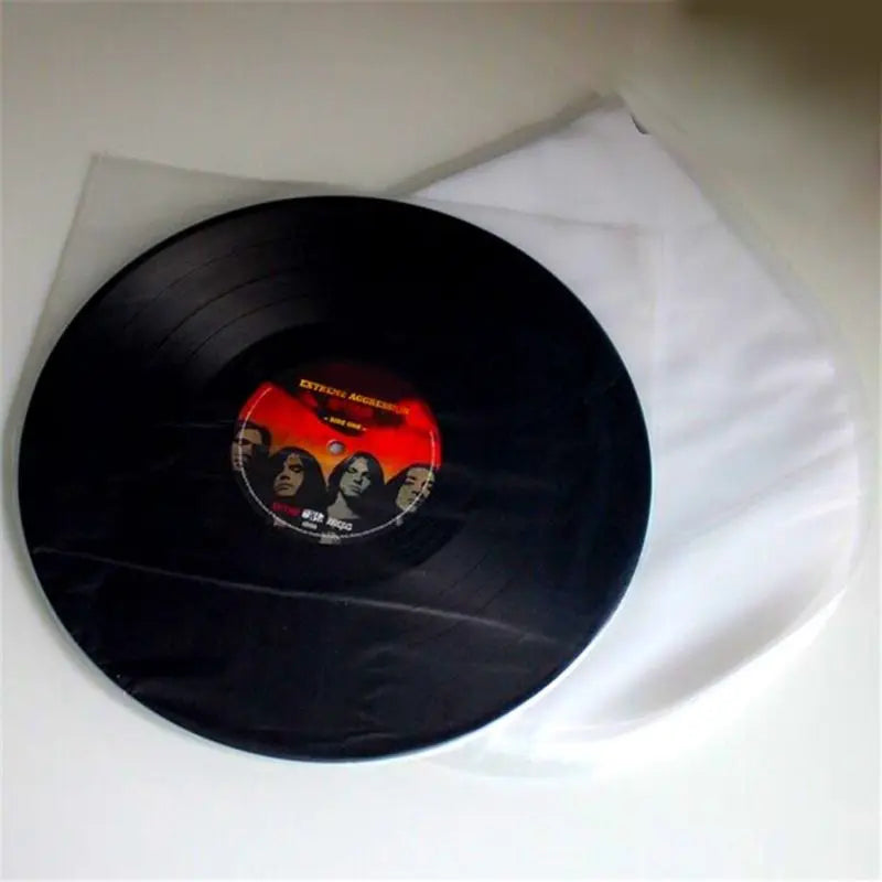 50Pcs 12" Vinyl Record Protecter LP Record Plastic Bags Anti-static Record Sleeves Outer Inner Plastic Clear Cover Container