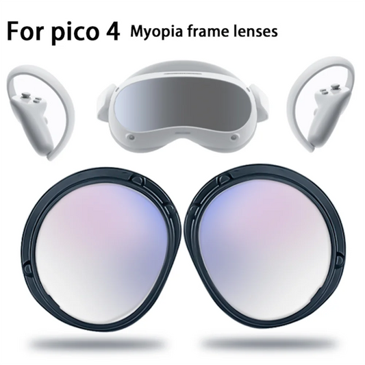 For Pico 4 VR Glasses Myopia Correction Magnetic Frame Lenses Anti-Blue Light Lens VR Accessories