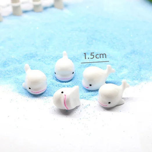 5pcs Miniature Animals Chick Sheep Turtle Puppy Fairy Garden Toy Aquarium Decoration Duck DIY Handicraft Accessories 1-3cm