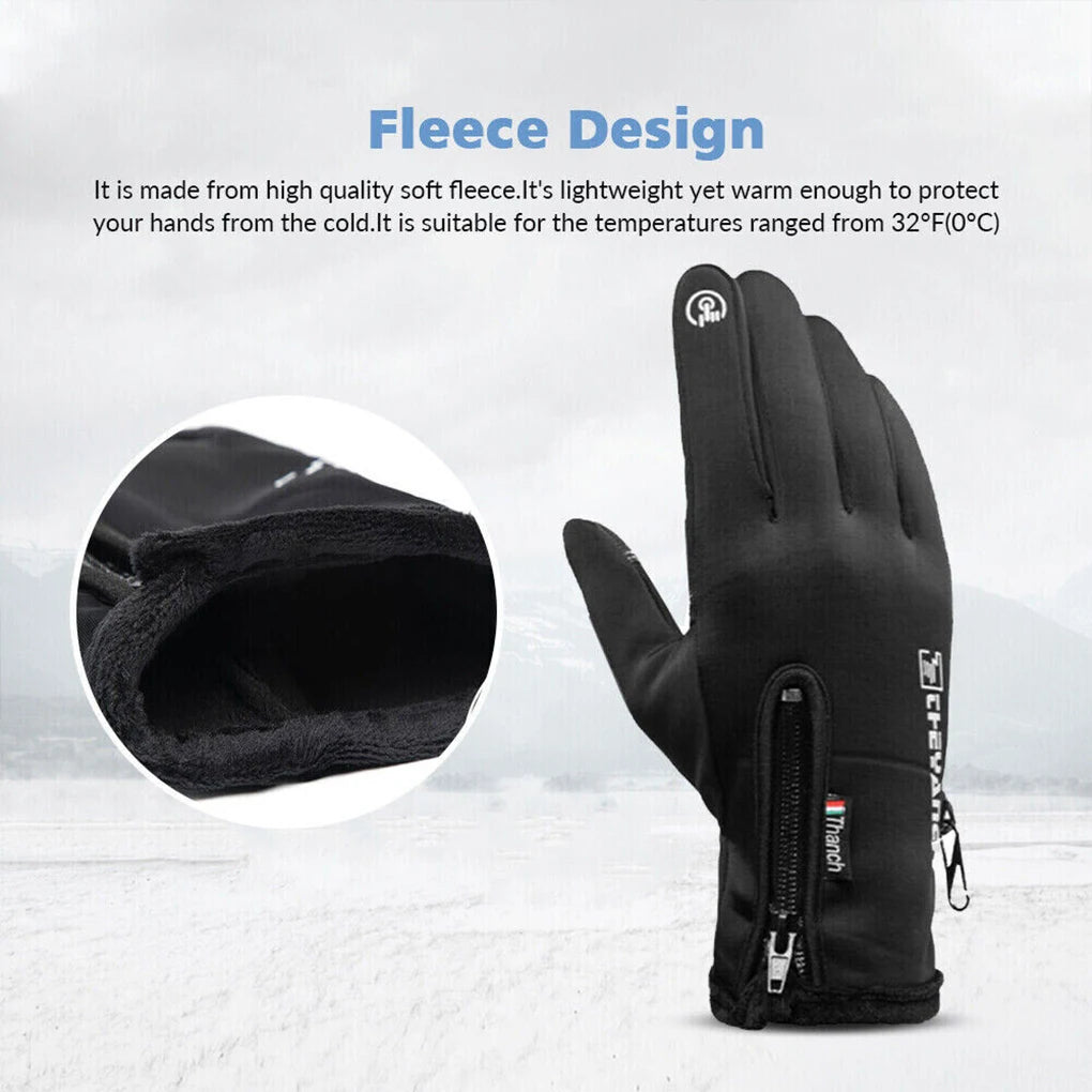 M-XXL USB Touch Screen Gloves Heated Motorcycle Gloves Cycling Running Ski Winter Gloves Hiking Walking Anti-Slip Glove