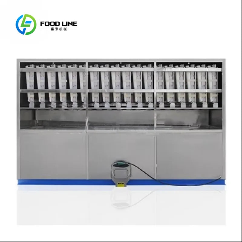 Customized Automatic PLC Controlled Ice Cube Machine 5 Ton/Day Industrial Ice Making Machine for Ice Factory & Beverage Industry