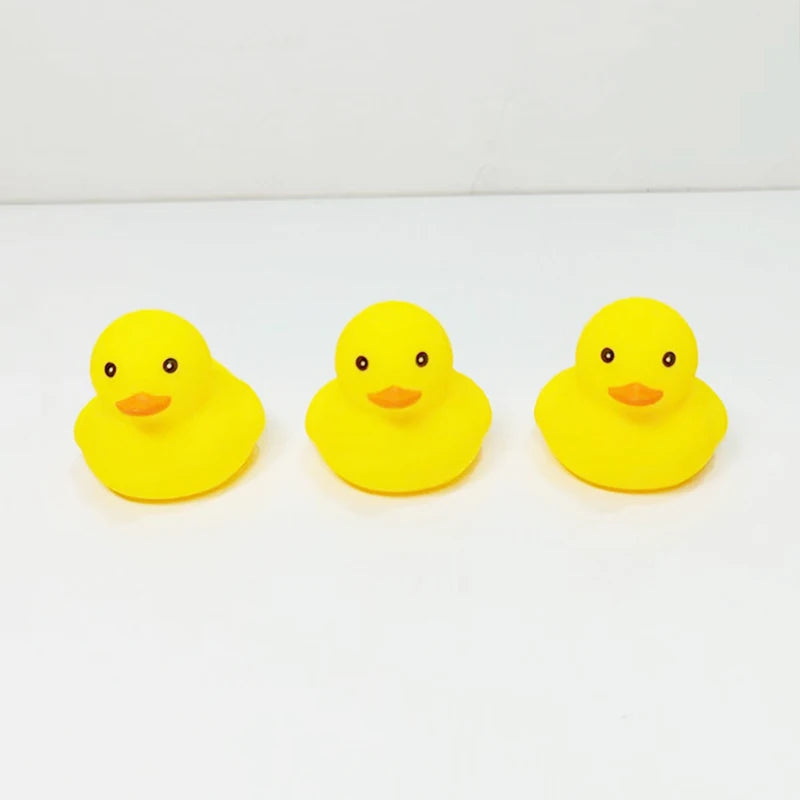 Car Decor Bath Duck Mini Rubber Ducks Accessories Outfit Rubber Ducky Duck Bath Toy Bathtub Toys for Kids Birthday Party Favor
