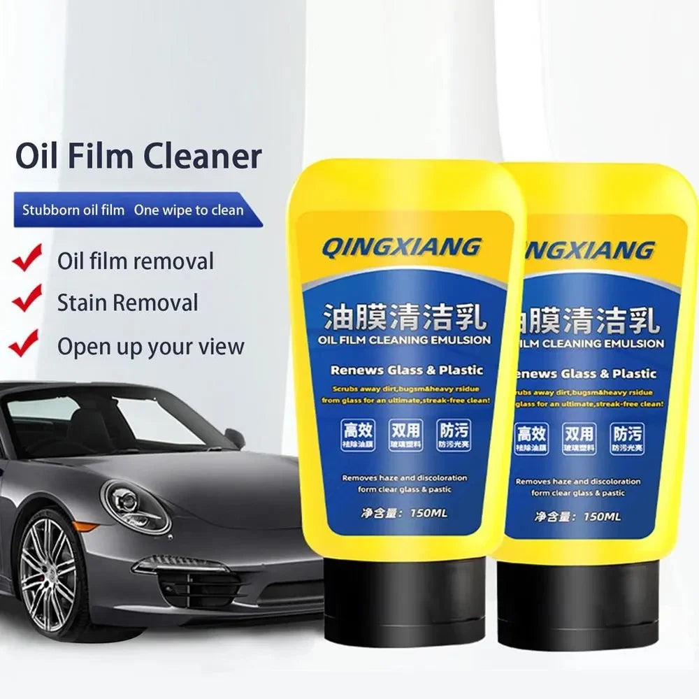 Car Glass Oil Film Removing Paste Auto Glass Film Coating Agent Waterproof Rainproof Anti-fog Glass Cleaner For Auto Windshield