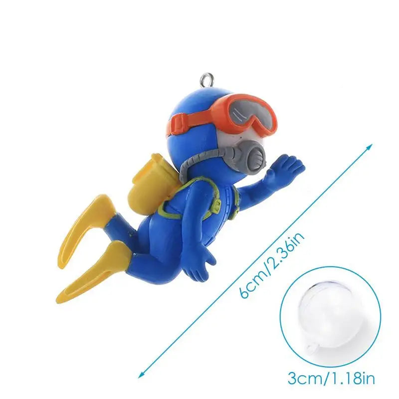 Aquarium Decoration Accessories Astronaut Whale Mermaid Girl Ornaments Fish Tank Simulation Diver Diving Decor