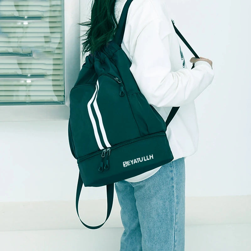 Gym Bag Fitness Backpack Women Men Basketball Backpack Outdoor Soccer Football Storage Bags Training Drawstring Sports Knapsack