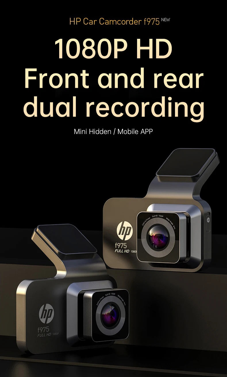 HP dash cam Car Recorder HD Night Vision Car camera WiFi Car DVR Video Loop Video Parking Monitor dashcam auto dash car camera
