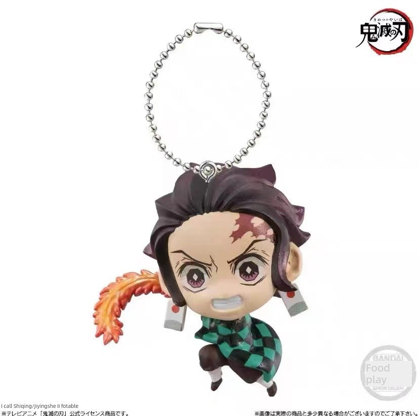 Authentic Bandai Capsule Toy Kimetsu No Yaiba Hanging Pendant Tanjirou My Wife Shan Yi Yi Zhi Zhu Brand New