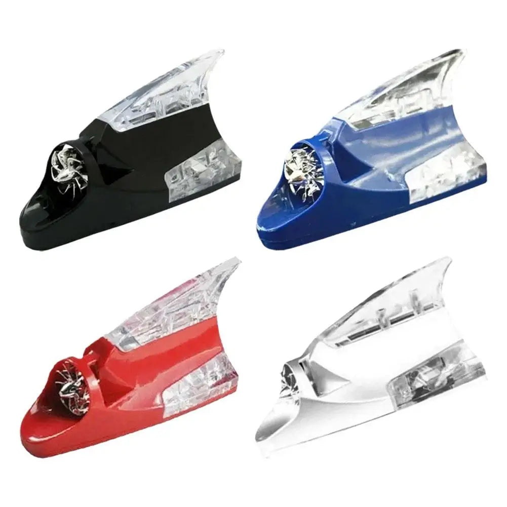 Car Auto Styling Wind And Power Shark Fin Shaped Receiving Antenna LED Warning Flashing Light Lamp