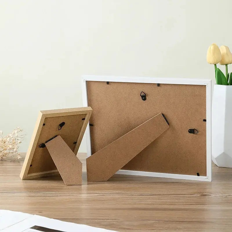 3Pcs Wooden Photo Frames For Picture Wall 10X15 15X20 20X25 A4 Pictures Frame Stand For Pictures Photo Decor Commemorative Gift