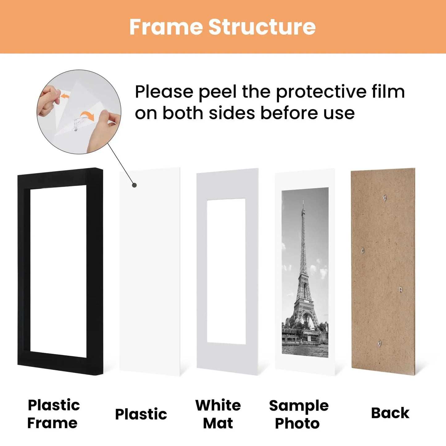 2pcs 11x14 photo frames Picture Frame Display Pictures 8.5 by 11 picture frame 11 x 14 picture frame