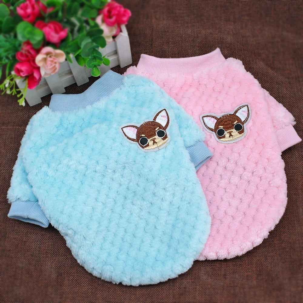 Cute Dog Clothes For Small Dogs Chihuahua Yorkies Pug Clothes Coat Winter Dog Clothing Pet Puppy Jacket Ropa Perro Pink S-2XL