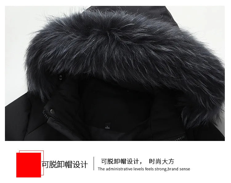 Down Jacket Man Long Men's Puffer Jacket Winter Coats For Men Duck Down Jacket Men Parkas Overcoat Padded Cold Clothes Feather