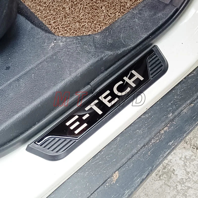 For BYD Shark Sealion 6 Song Plus DM-i 2021-2025 Stainless Chrome Car Door Sill Scuff Plate Guard Pedal Protector Cover Styling