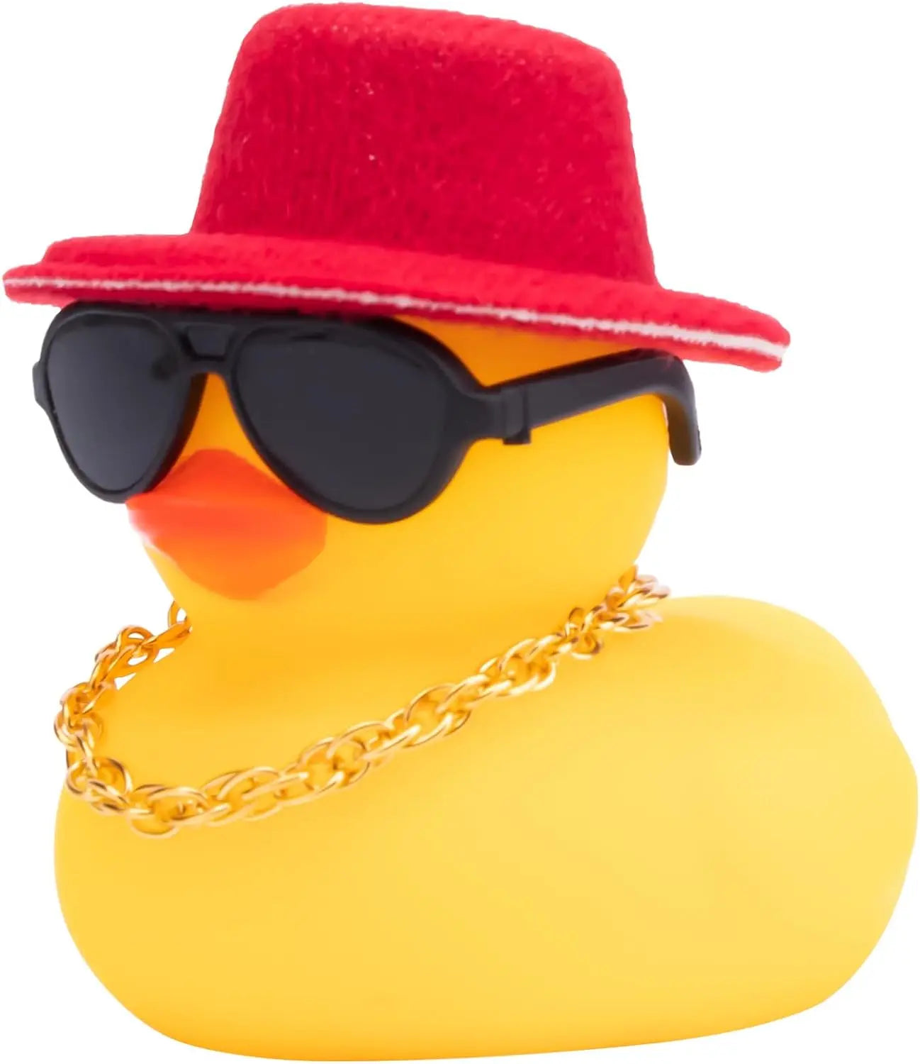 Rubber Duck Car Ornaments Yellow Duck Car Dashboard Decorations with Propeller Helmet for Christmas Decor and Home Decorations