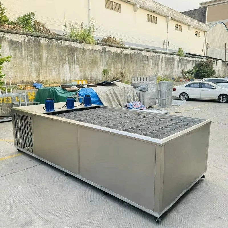 1 Ton Commercial Ice Cube Making Machine, Ice Machine for Cold Storage Building Cooling and Fresh Retention