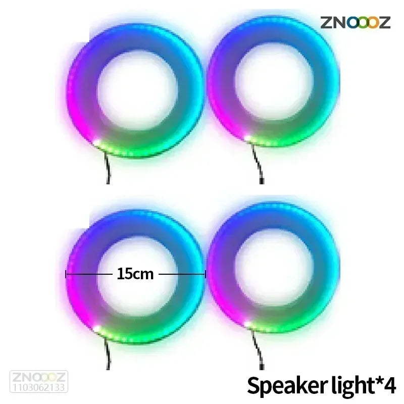 For Kia 64 Color RGB Symphony Car LED  Interior Ambient Light