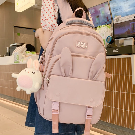 Backpack Rabbit Ears Female Japanese Style Primary School Student Schoolbag
