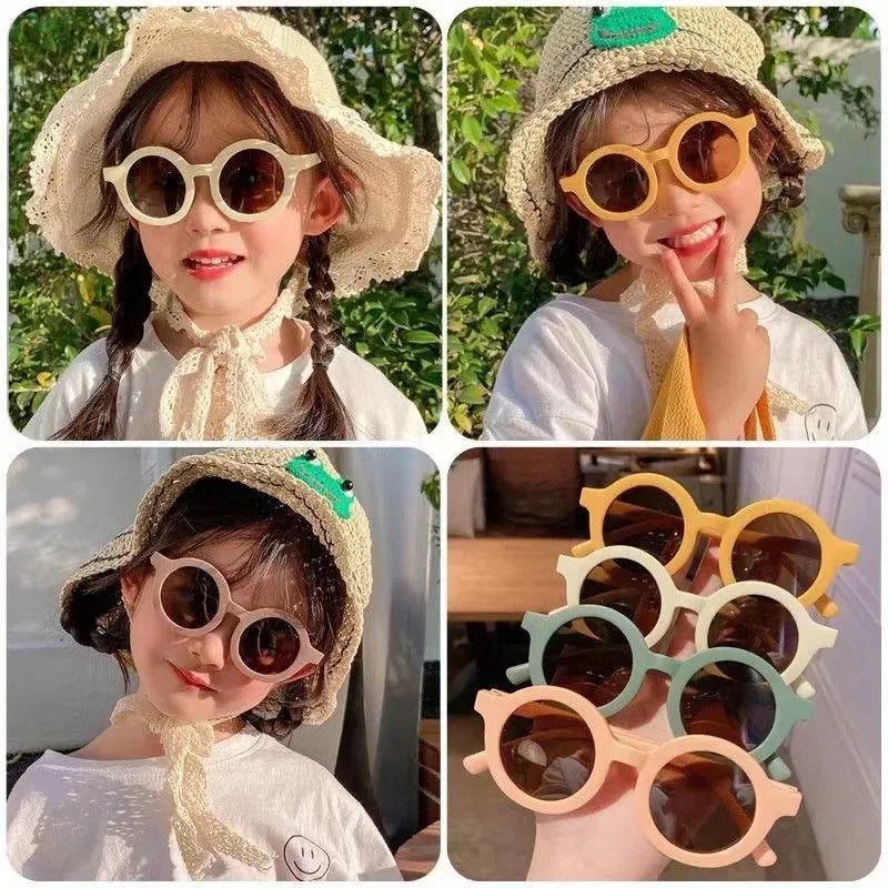 Children's Sunglasses Parent-child Frosted Glasses New Decorative Runway Shades for 1-8 Year Olds Trendy Children's Sunglasses