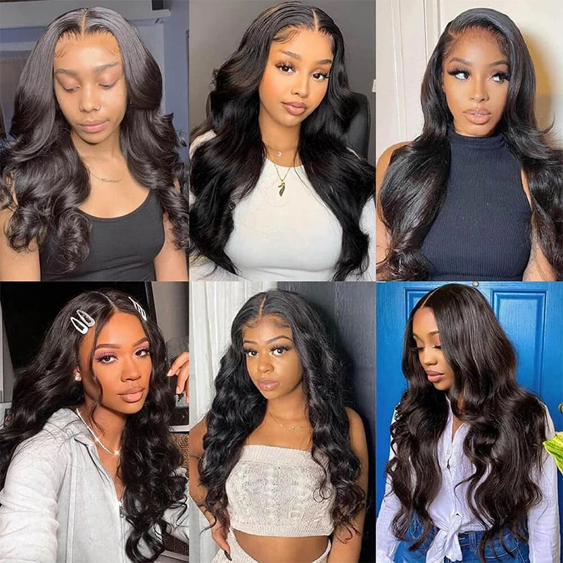 30 34 Inches Body Wave Wig 13x4 13x6 Lace Front Human Hair Wigs 100% Brazilian Remy Human Hair Wigs For Women Natural Color