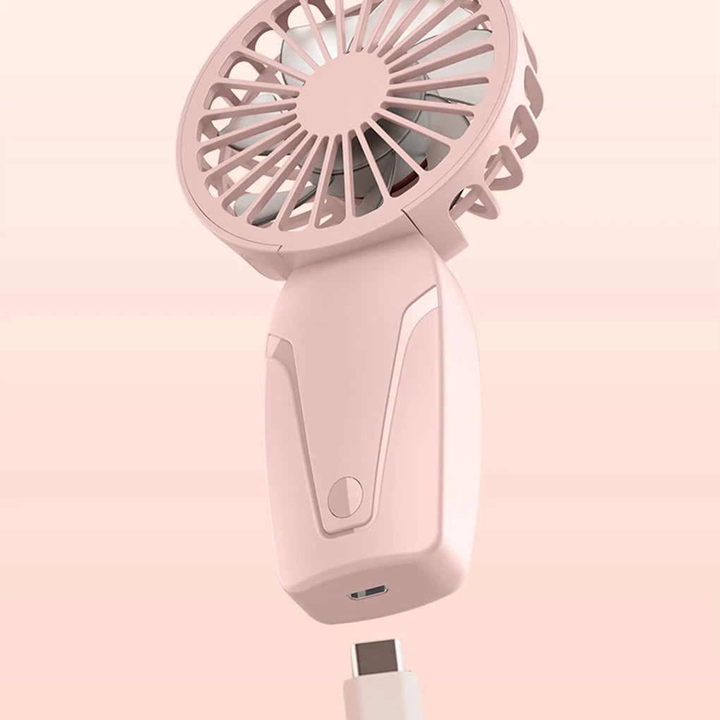 USB Mini Fan Portable Handheld Fan Rechargeable Mini Handy Fan Pocket Size Low Noise Small Electric Fan Student Dormitory