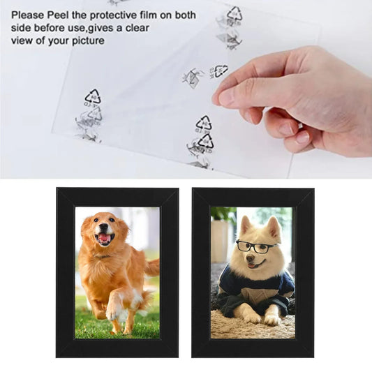 Photo Frames Black Picture Frame Poster Frame 4x6 Inches For Wall Or Tabletop Plastic 6x4 Inch Frame Black Classic Style Square