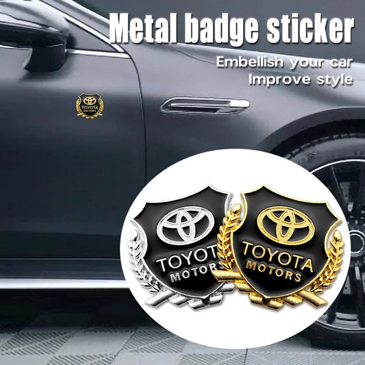 3D Metal Car Body Trunk Sticker Emblem Badge Decals Decoration for Toyota Chr rav4 Yaris prius avensis Corolla Camry Car Styling