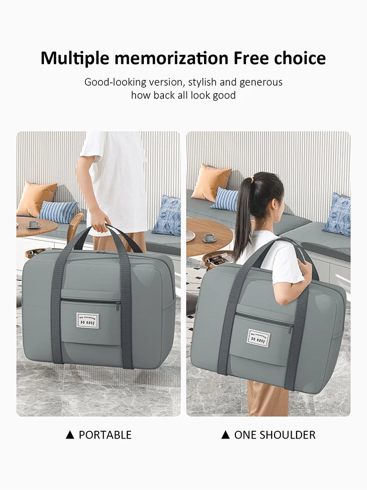 1PC Large capacity thickened travel bag luggage bag, suitable for travel luggage handling and moving packaging