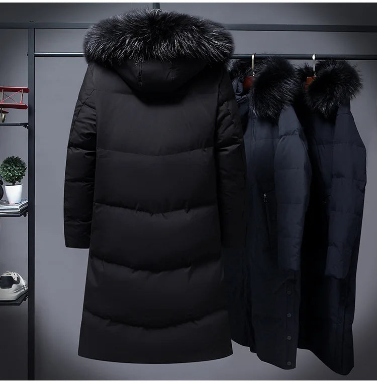 Down Jacket Man Long Men's Puffer Jacket Winter Coats For Men Duck Down Jacket Men Parkas Overcoat Padded Cold Clothes Feather