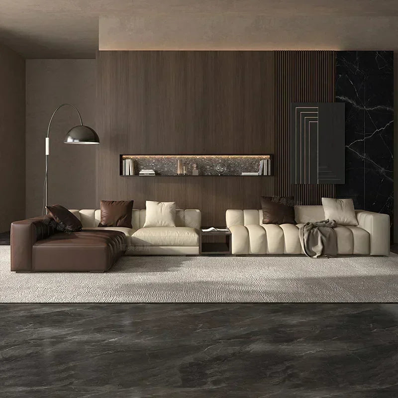 Modern Cheap Sofa Large Lounge Brown Comfortable European Designer Loveseat Sofa  Daybed Reading Salon Meuble Home Furniture