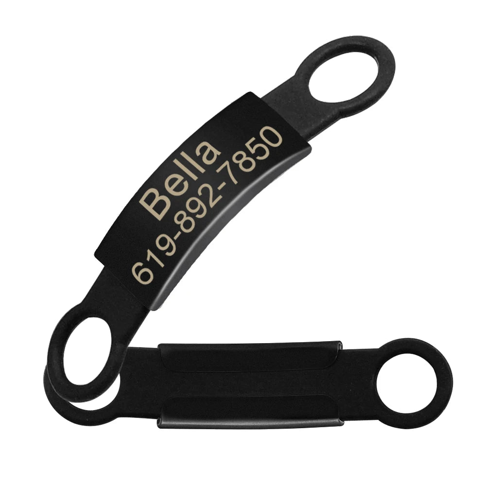 Reflective Cat Collar Engraved Safe Cats Kitten Collars with Bell Puppy Pet Necklace Accessories for Cat Small Dog Chihuahua