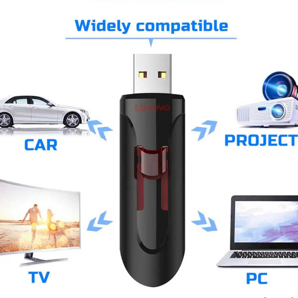 Lenovo 16TB USB Flash Drives U Disk 16TB USB 3.0 High Speed Metal Real Capacity Memory Stick Pen Drive Creative Storage U Disk