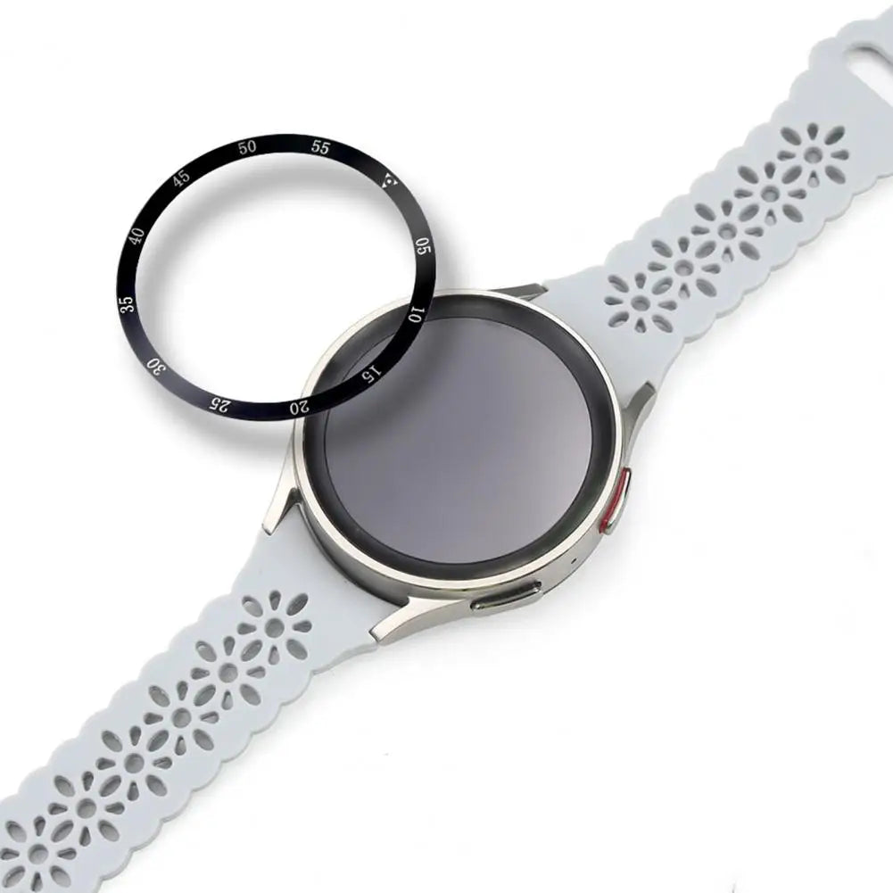 1 Set Watch Bezel Clear Scale Wear-resistant Anti-scratch Anti-rust 45mm Smart Watch Ring Cover for Galaxy-Watch5 Pro