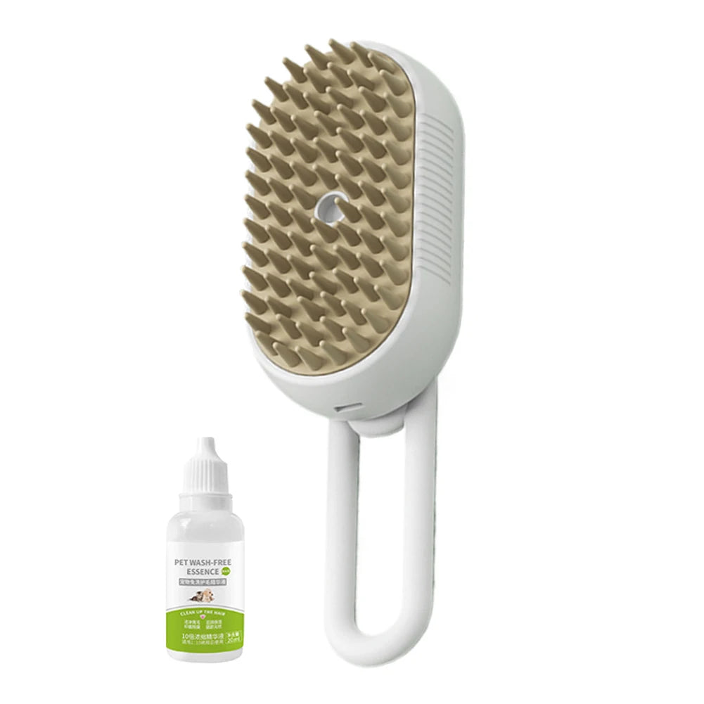 Cat Steam Brush Steamy Dog Brush 3 in 1 Electric Spray Cat Hair Brushes USB Rechargeable Dog Grooming Massage Comb for Pet Hairs